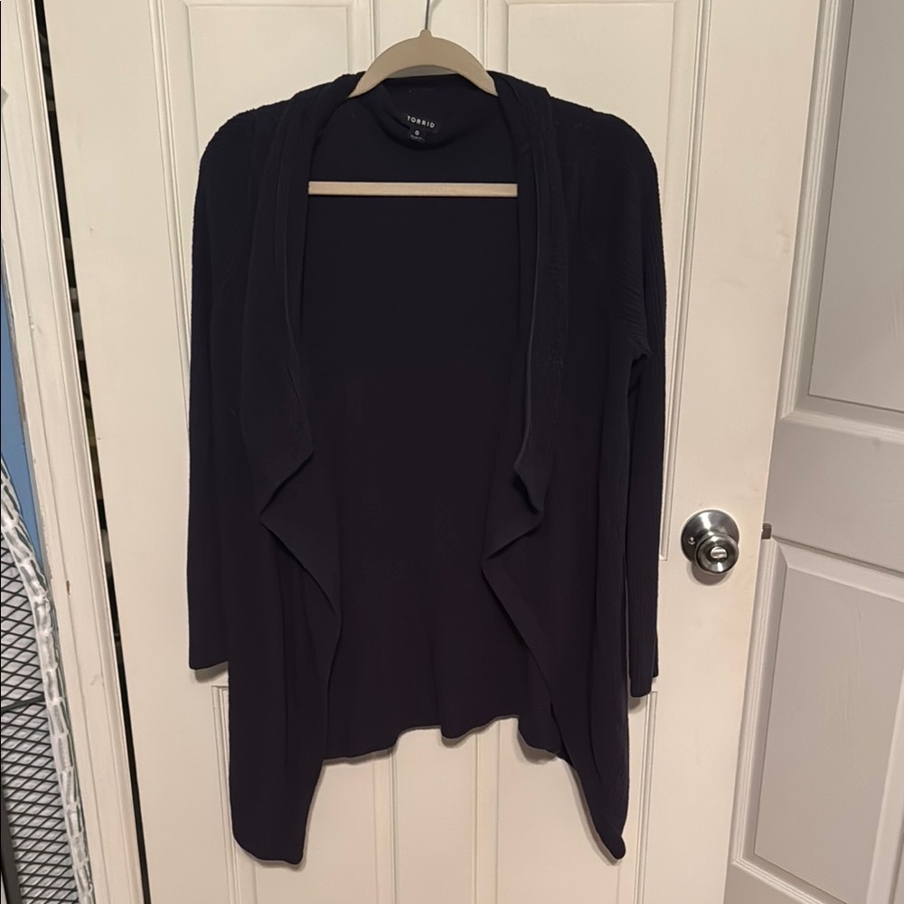 🏷️CLEARANCE🏷️ Torrid Women's dark blue/navy Drape Cardigan